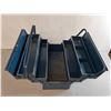 Image 2 : Metal Foldout Tool/Tacklebox 16.75" x 8.5" x 8.5"- Can't Ship