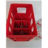 Image 2 : (6) Glass 1.5L Coca Cola Bottles & Crate 15" x 10" x 13.5"- Can't Ship