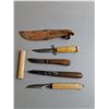 Image 3 : (4) Knives Up to 7.75", Sheath & Caliper