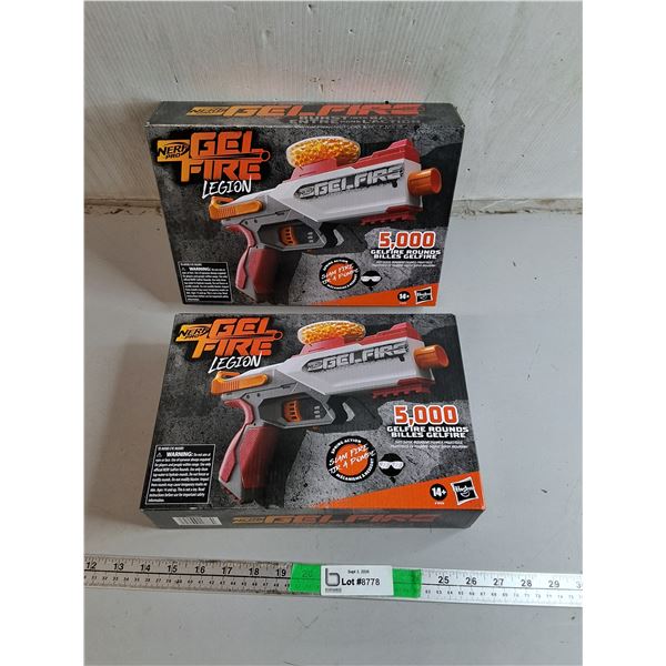 (2) Nerf Pro Gelfire Legion Guns- NIB