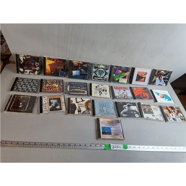 (22) CDs- Elton John, Black Eyed Peas, The Tragically Hip, Misc.