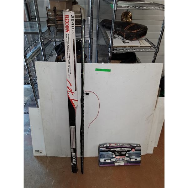 *Recon Tailgate Bar w/Amber Scanning LED Turn Signal, Winter Front & Bug Screen, PICKUP ONLY