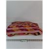 Image 1 : Colorful Knitted Blanket - 43" x 40"