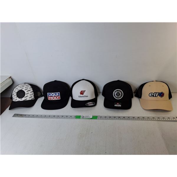(5) Hats- Elf, Liquimoly, Idemitsu, Misc.