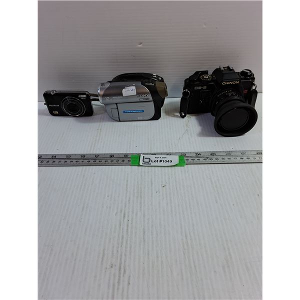 (3) Cameras - Sony, Fujifilm, Chinon