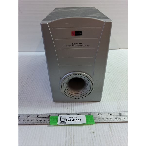 Subwoofer Stereo Amplifier Speaker System - Untested