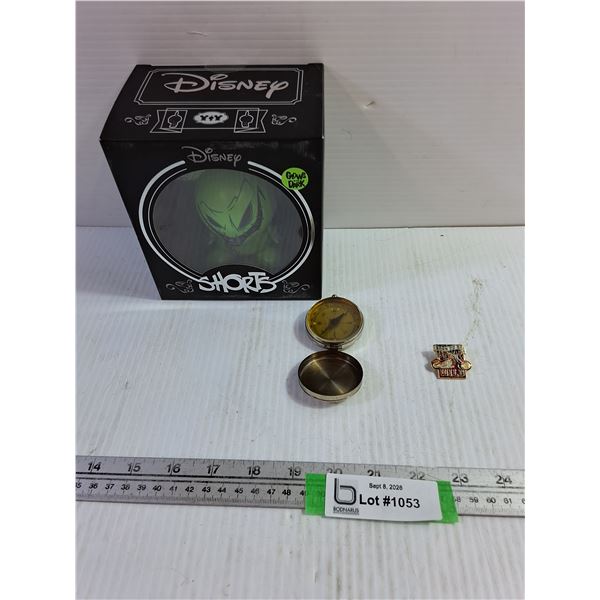 Disney Shorts Figure, Pocket Compass, Pin