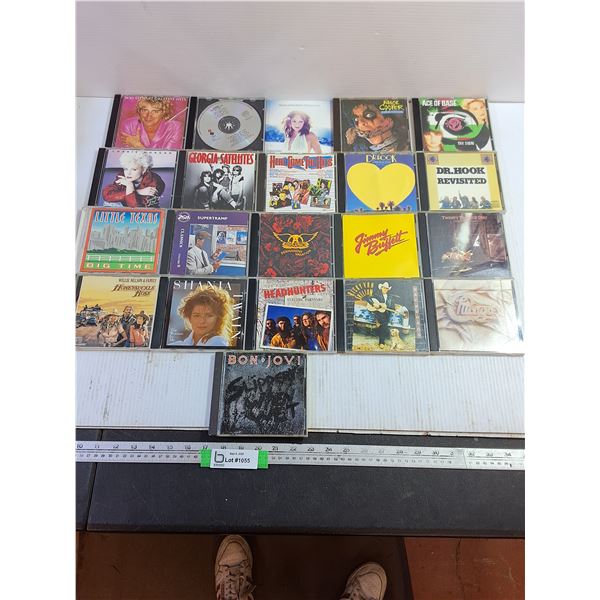 (21) Assorted CDs - Bon Jovi, Shania Twain, Alice Cooper