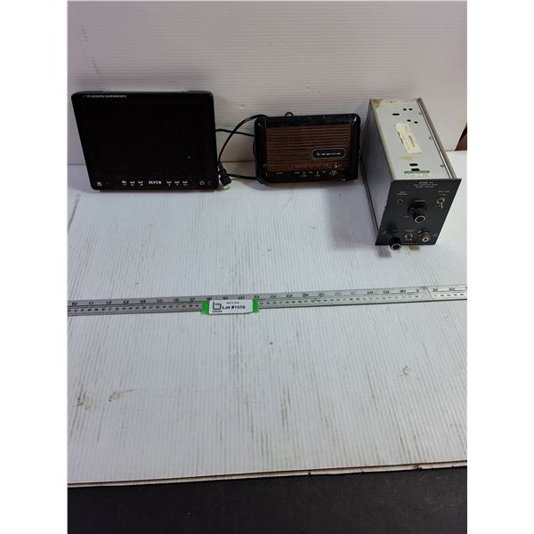 FM•AM Digital Clock Radio, TFT LCD Digital Color Monitor/TV, Mixer - Untested