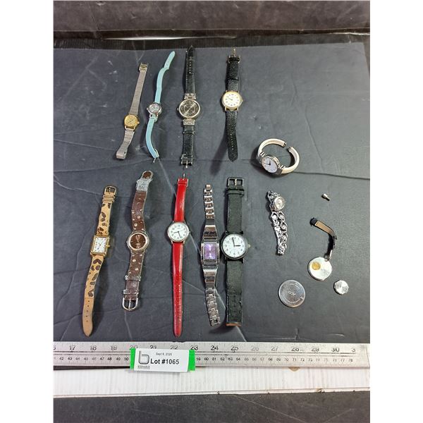 Assorted Watches & Watch Parts - Accutime, Geneva, Timex, Cardinal, Howk, Stella&Dot