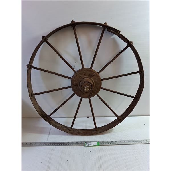 ** Antique Wagon Wheel 26" - Cannot Ship