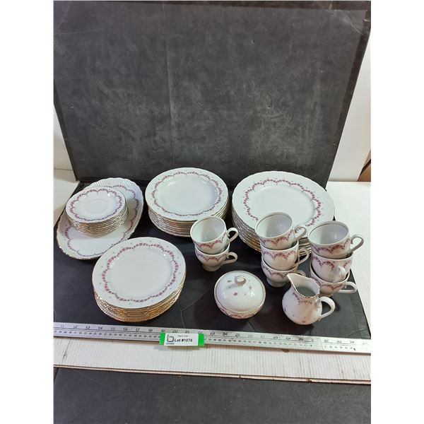 Vintage JLmenau Porcelain Plate & Cup Set - Made in German Democratic Republic