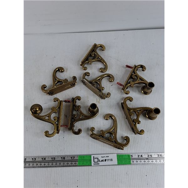 Vintage Toilet Paper Holder Brackets & Towel Hooks