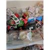 Image 6 : *Large Plastic Tote & Assorted Christmas Decor/Ornaments - PICKUP ONLY