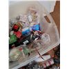 Image 7 : *Large Plastic Tote & Assorted Christmas Decor/Ornaments - PICKUP ONLY