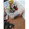 Image 8 : *Large Plastic Tote & Assorted Christmas Decor/Ornaments - PICKUP ONLY