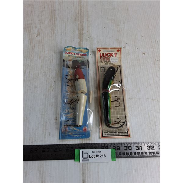(2) Lucky Strike Fishing Lures - Appear Unused