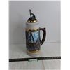 Image 1 : Ceramic Ornamental 17" Beer Stein featuring Wolves