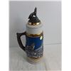 Image 2 : Ceramic Ornamental 17" Beer Stein featuring Wolves