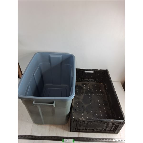 (2) Storage Bins - 17x15x22" & 15x23x8" - Cannot Ship