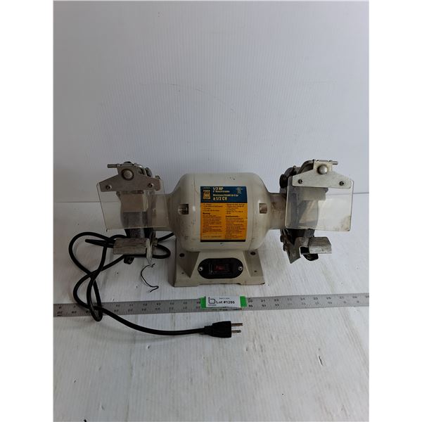 Power Fist 1/2 HP 6" Bench Grinder Powers On, Pickup Only
