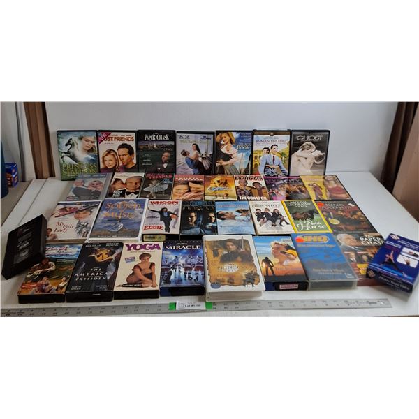 Various DVD's- Just Friends, Ghost, Roman Holiday, Various VHS- Whoopi, Miracle, My Fair Lady