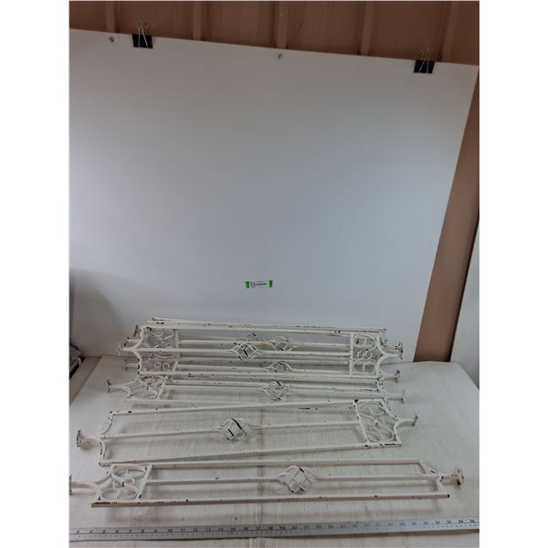 **Wrought Iron Painted White Ornamental Metal Outdoor Decorations No Shipping