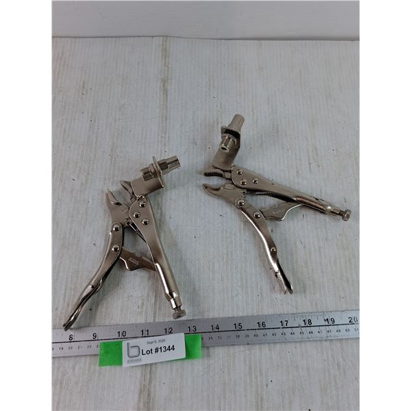 (2) HVAC/Refrigeration Metal Tube Piercing Locking Pliers