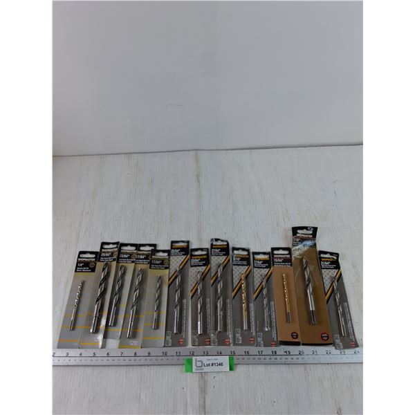 (13) Assorted Shopmaster High Speed Steel Drill Bits