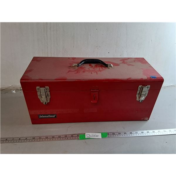 International Toolbox 21.25" x 8.75" x 9" & Contents- Can't Ship