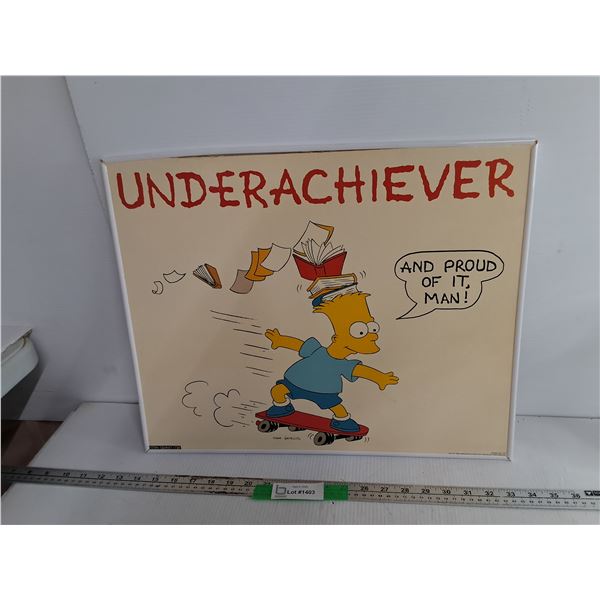 Bart Simpson Wall Art 19.75" x 16"