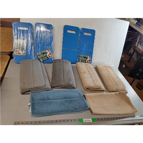 (4) Knee Pads & (6) Bath Mats 23.75" x 15"