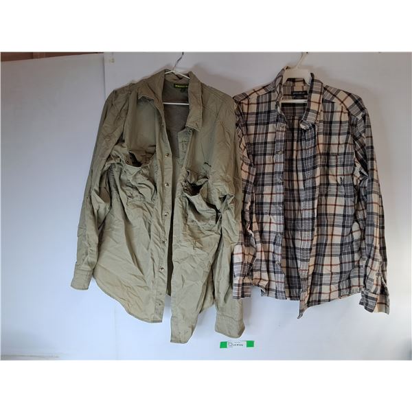 (2) Men's Shirts- L & XL