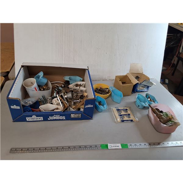 Approx. 1 3/4" Screws, Wall Plate, One Hole Metal Straps, Misc. Can't Ship