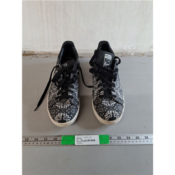 Adidas Stan Smith Black Paisley Sneakers- 10