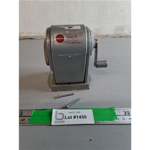 Vintage Apsco Wall Mounted Pencil Sharpener