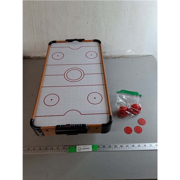 Battery Powered Tabletop Air Hockey Table 24" x 12.75"- Powers On/As Is, Can't Ship