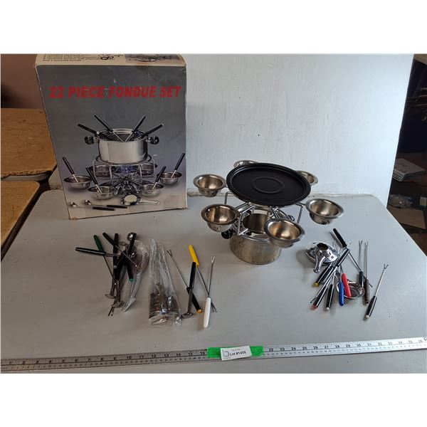 Stainless Steel Fondue Set- Pickup Pref'd