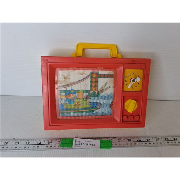 Musical Windup Toy with Moving Screen- Working