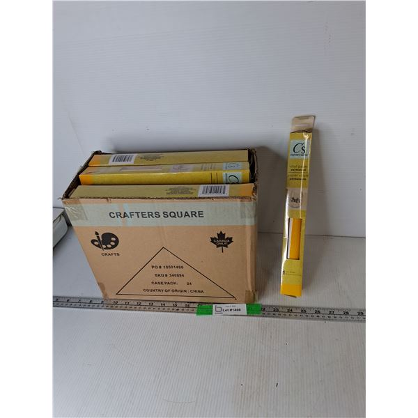 Box of Yellow Vinyl Paper Rolls