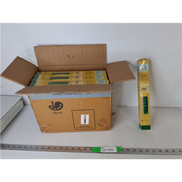 Box of Green Vinyl Paper Rolls
