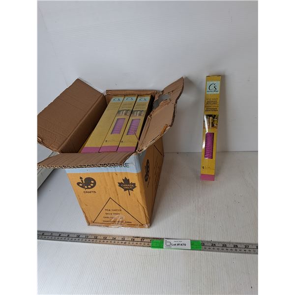 Box of Glitter Pink Vinyl Paper Rolls