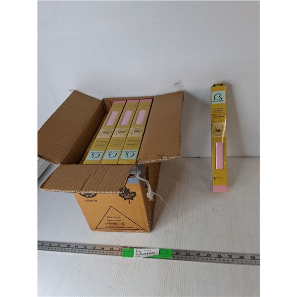 Box of Light Pink Vinyl Paper Rolls