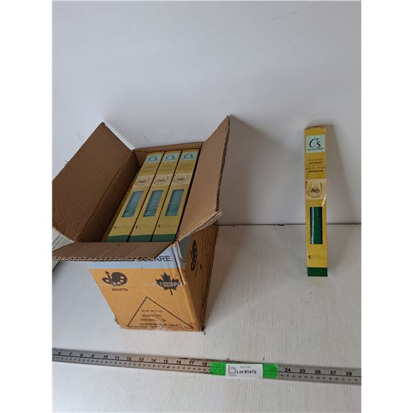 Box of Green Vinyl Paper Rolls