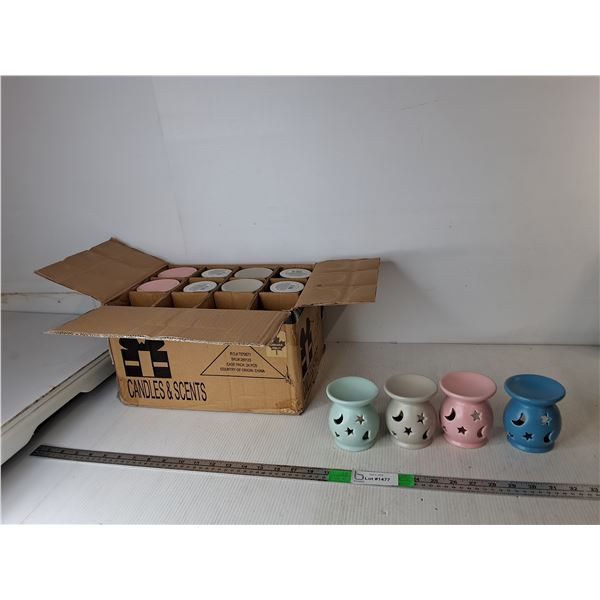 Box of Ceramic Tealight Holders/Fragrance Warmers
