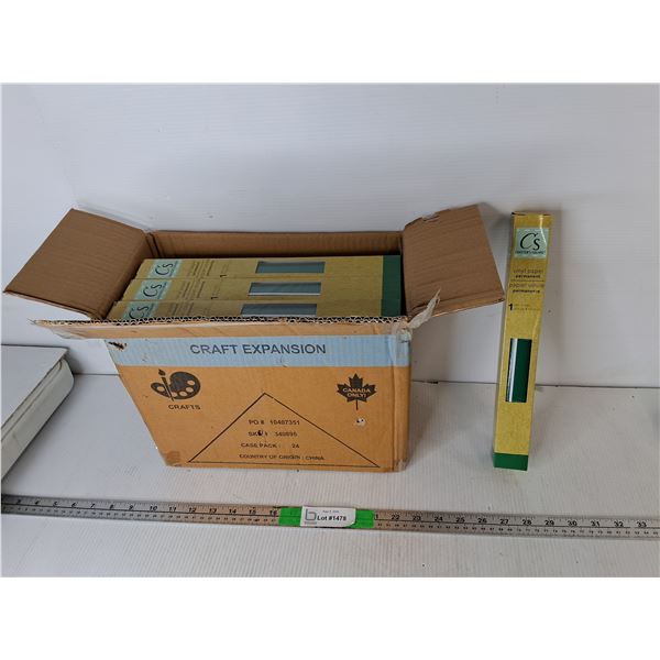 Box of Green Vinyl Paper Rolls