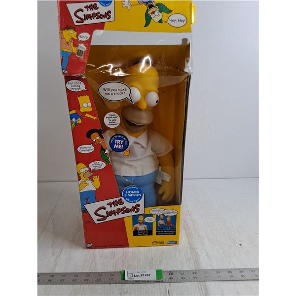 Interactive Homer Simpson Talking Figure 17 " As Is