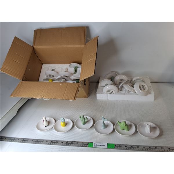 Box of Ceramic Trinket Trays