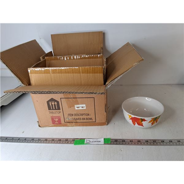 (12) Leaf Style Bowls