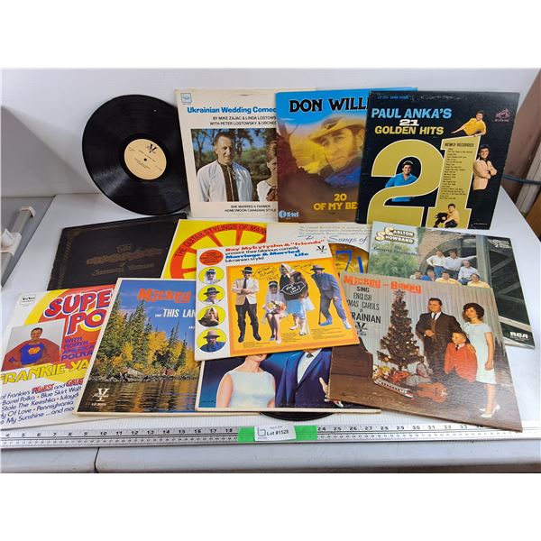 Assorted Vinyl Records - Paul Anka, Roy Mykytyshn, Mickey & Bunny, Misc